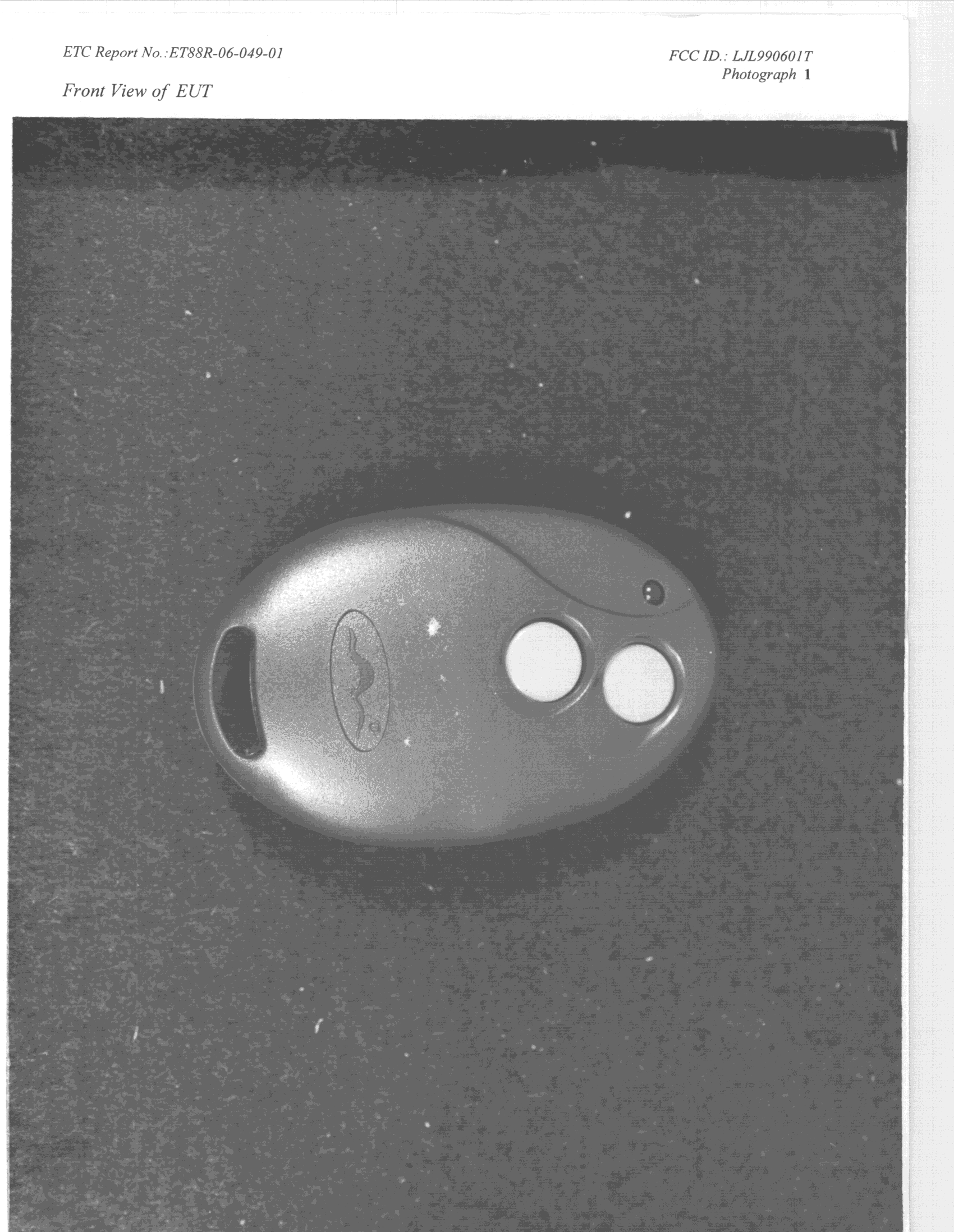 DSC - Part 15 Security/Remote Control Transmitter - FCC ID LJL990601T - Lite On Automotive Corporation (1)