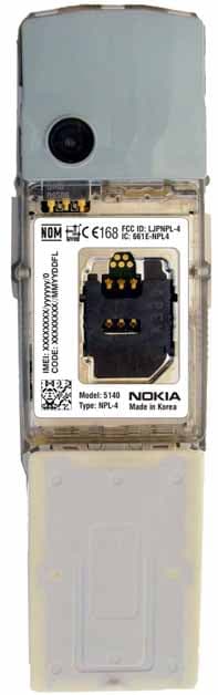 GSM 850/1800/1900 Cellular Telephone - FCC ID LJPNPL-4 - Microsoft Corporation