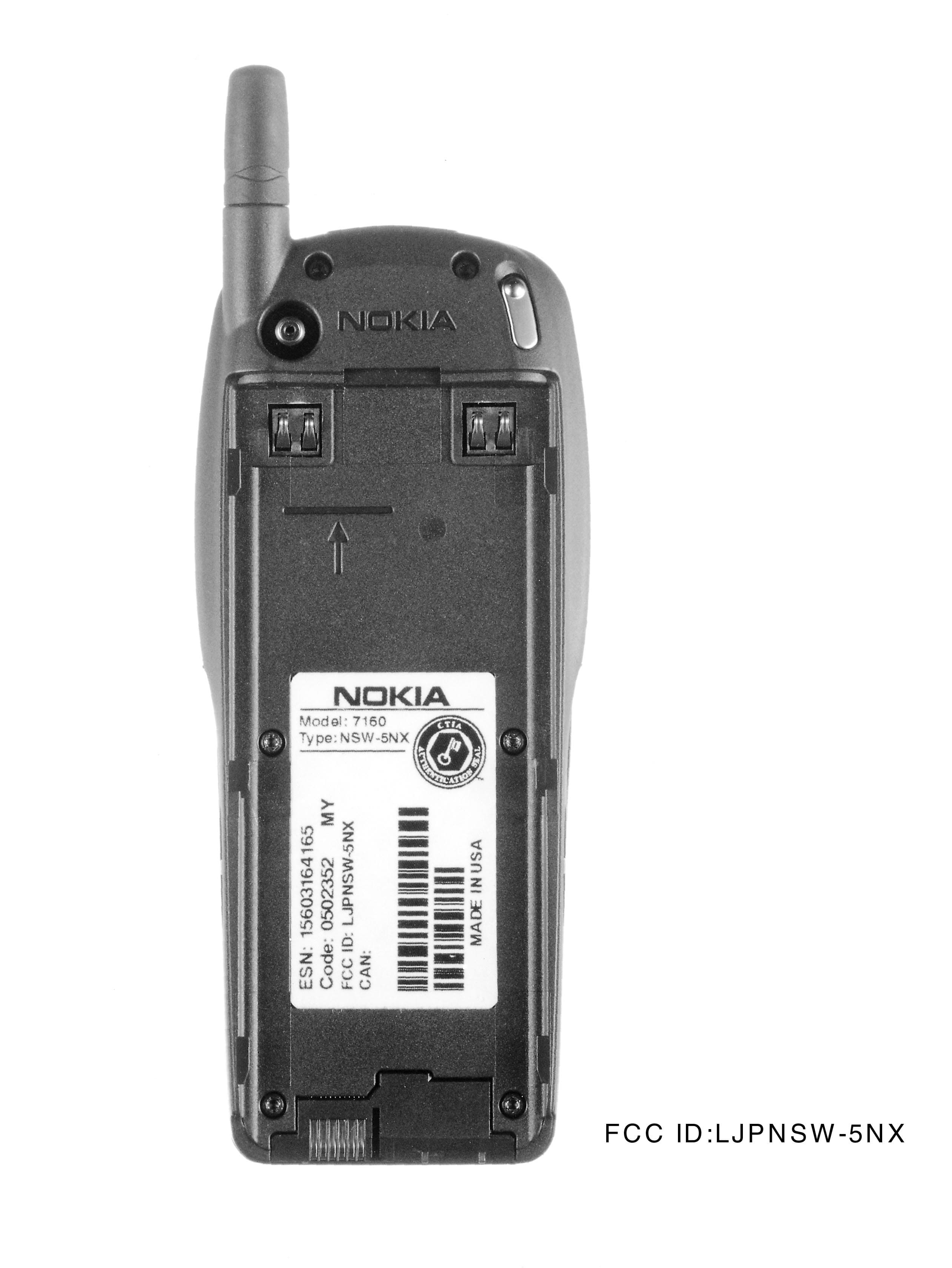 Dual Band Tri Mode Cellular Telephone - FCC ID LJPNSW-5NX - Microsoft Corporation