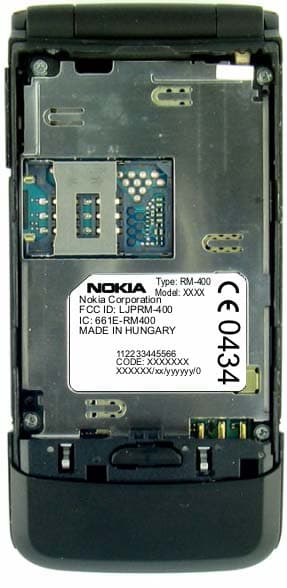 GSM/WCDMA cellular phone w/BT - FCC ID LJPRM-400 - Microsoft Corporation (3)