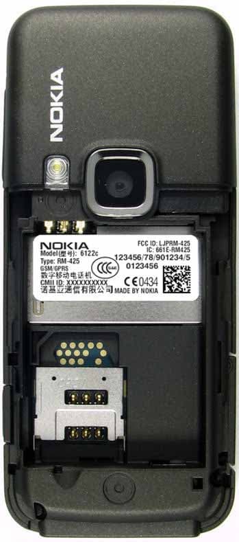 GSM cellular phone w/BT - FCC ID LJPRM-425 - Microsoft Corporation (2)