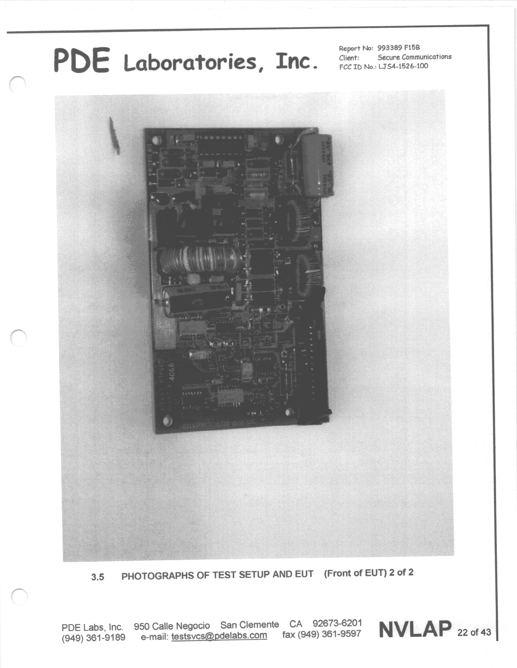 Inkjet Printer - FCC ID LJS41526-100 - Secure Communication Systems Inc (2)
