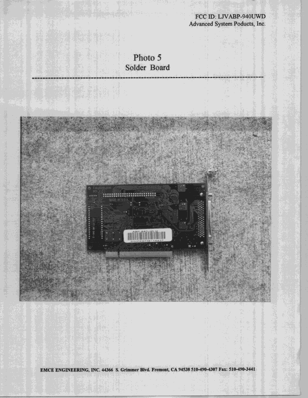 JBP - Part 15 Class B Computing Device Peripheral - FCC ID LJVABP-940UWD - Advanced System Products Inc (2)