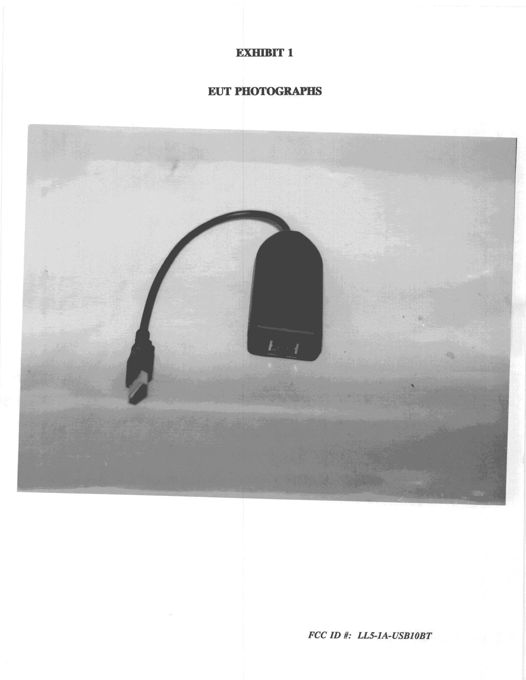 USB to Ethernet Device - FCC ID LL5-1A-USB10BT - Advanced Digital Systems