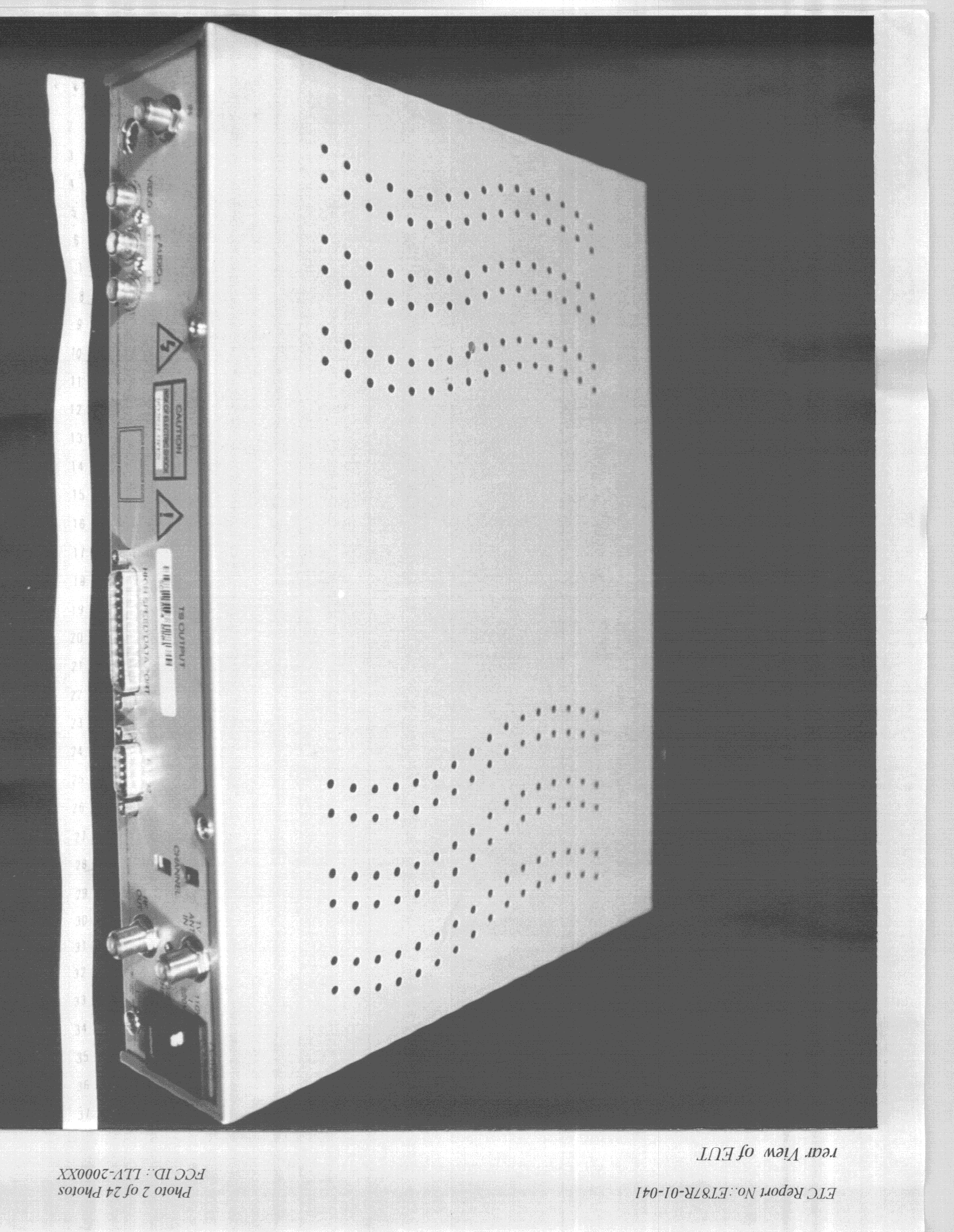 Satellite Receiver - FCC ID LLV2000XX - Visionetics International
