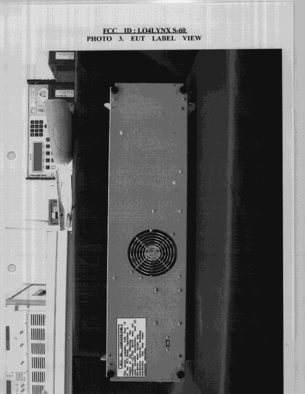 JBP - Part 15 Class B Computing Device Peripheral - FCC ID LO4LYNXS-60 - Great Computer Corp