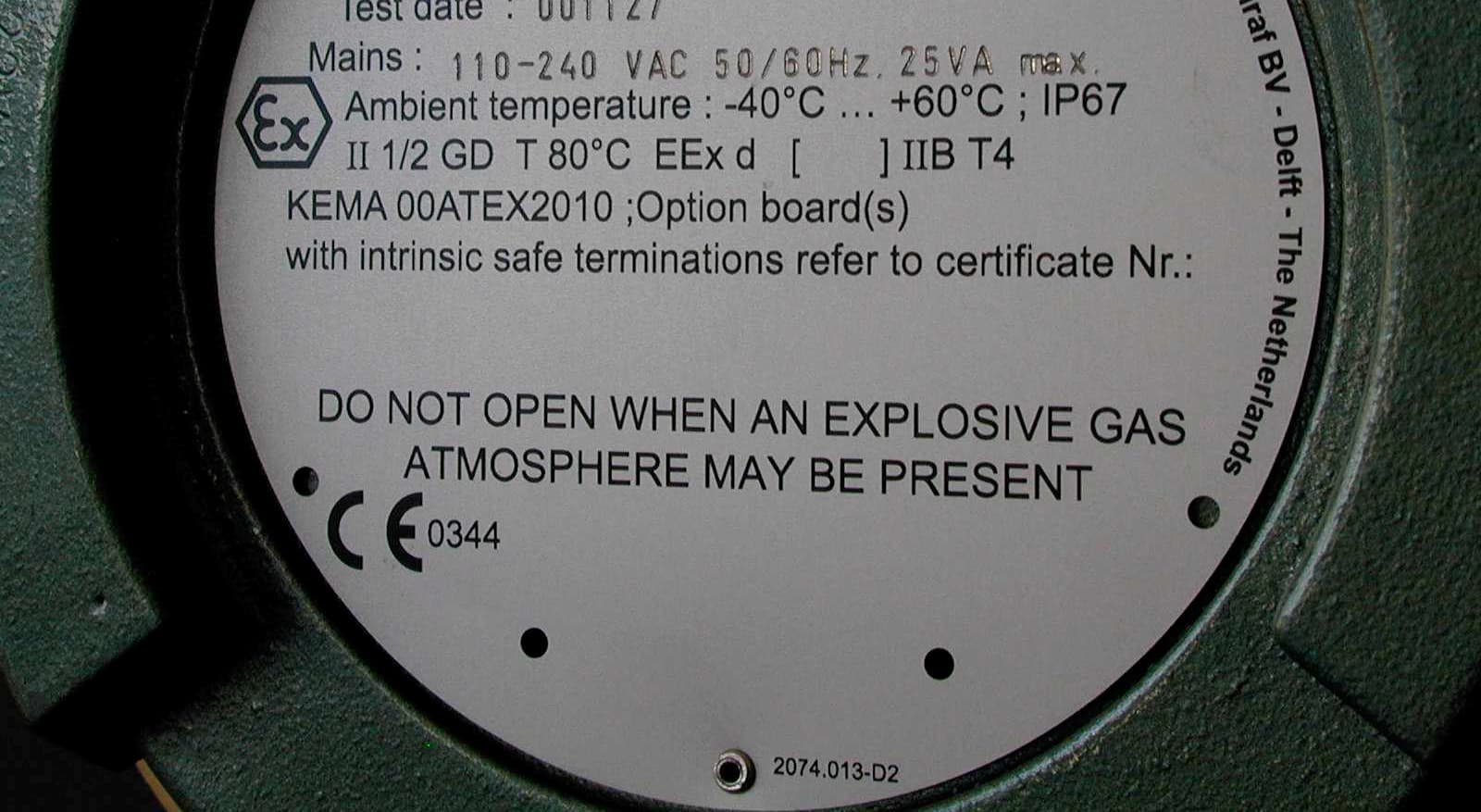 Tank level measuring gauge - FCC ID LOM973SR - Honeywell Enraf (2)