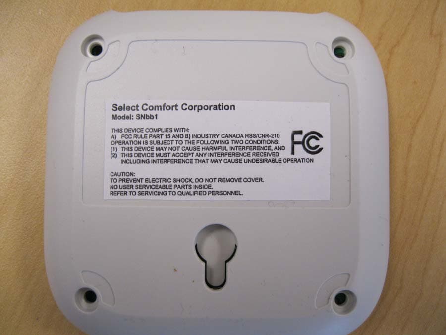 SNBB1 - FCC ID LPM4000B - Sleep Number Corporation