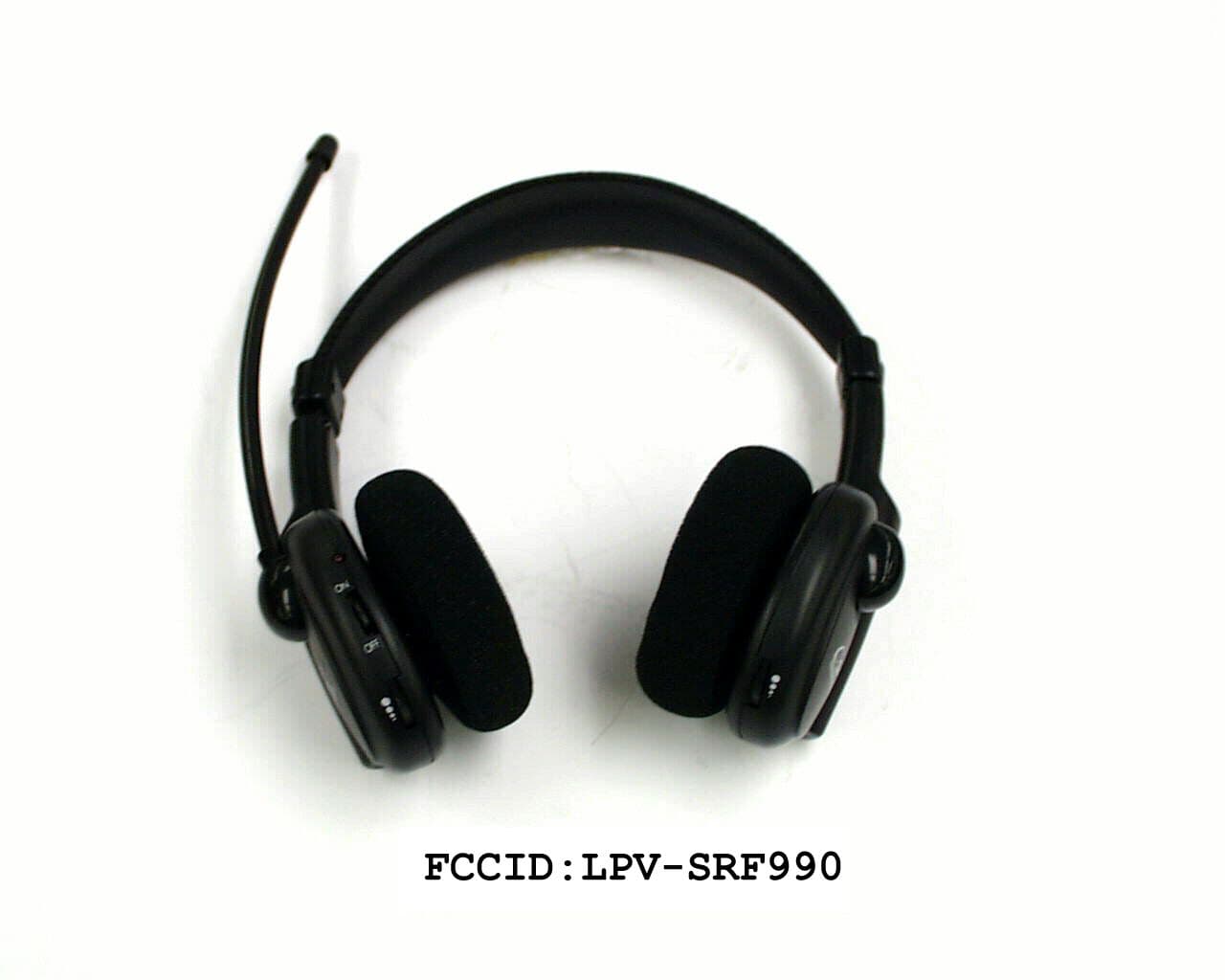 VHF Cordless Headphone System - FCC ID LPV-SRF990 - Alford Industries Ltd