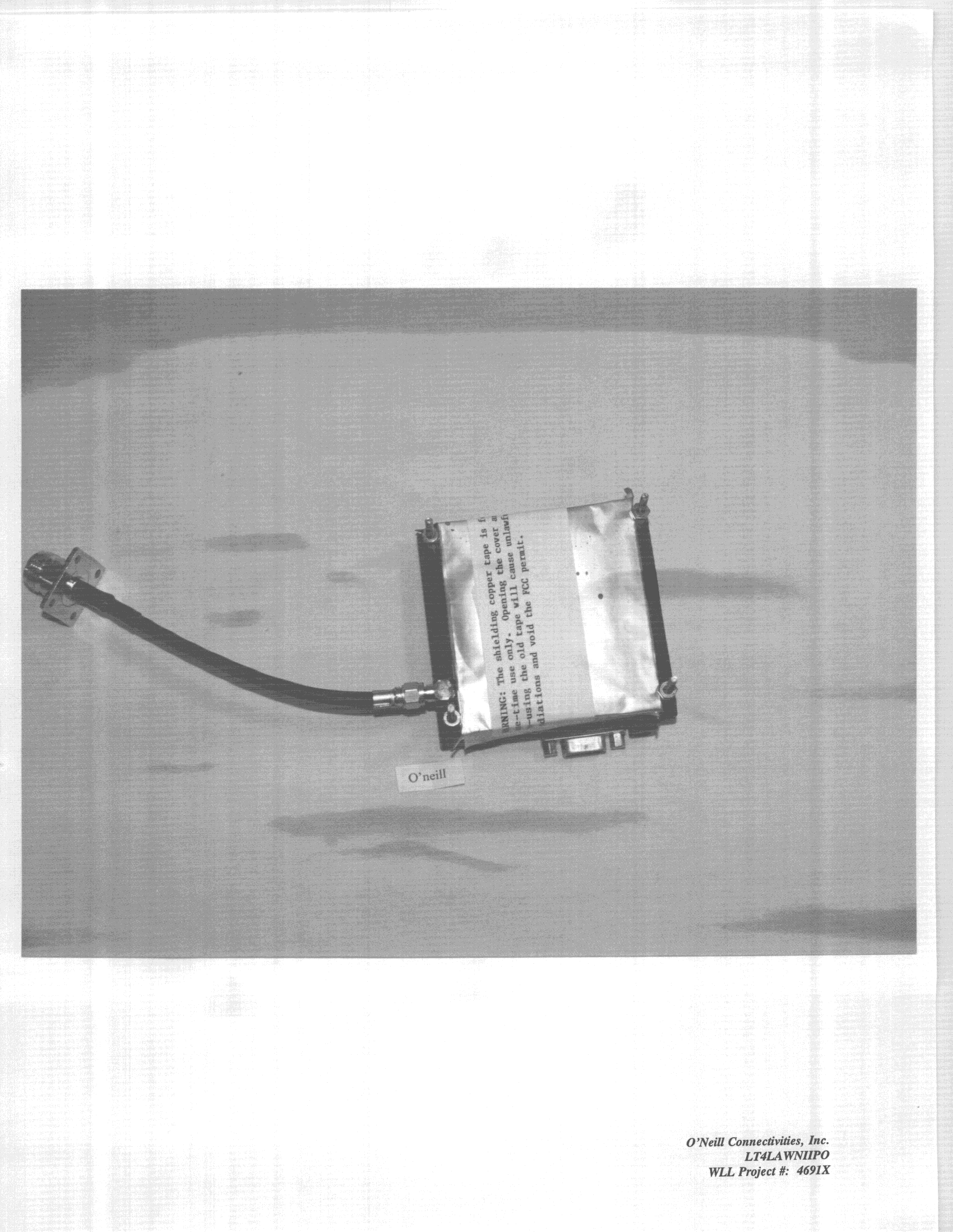 Transmitter module - FCC ID LT4LAWNIIPO - O'Neill Connectivities Inc (1)
