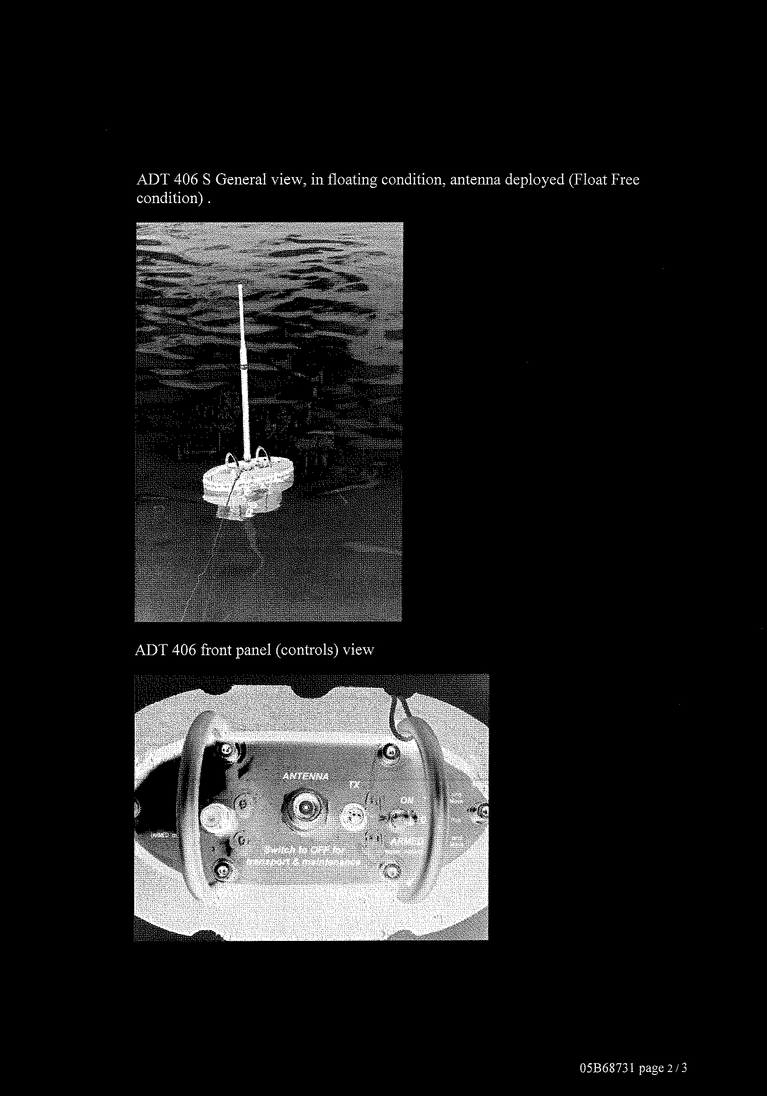 ELT model ADT 406S (Emergency Locator Transmitter) - FCC ID LYJADT406S - ELTA