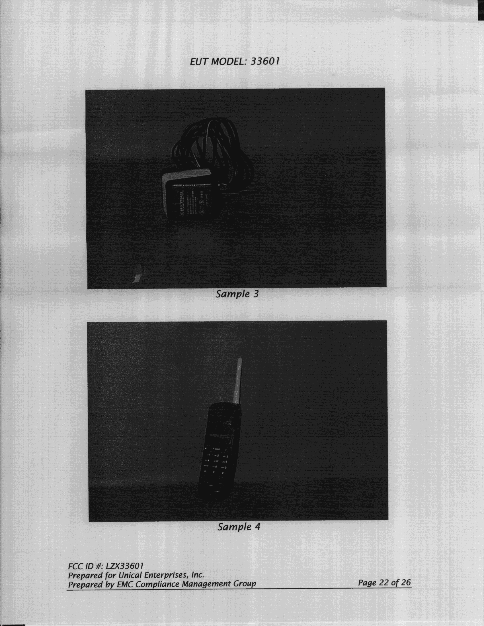 ETS - Part 15 Cordless Telephone System - FCC ID LZX33601 - Unical Enterprises Inc (2)