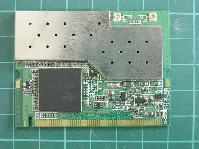 54Mbps Wireless Mini PCI Adapter - FCC ID M4Y-0XG650 - Z Com Inc