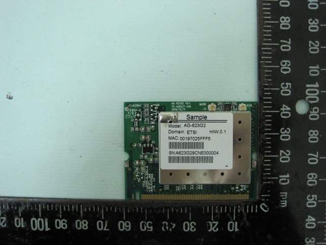 IEEE 802.11 a/b/g Wireless Network Mini PCI - FCC ID M4Y-AG623G2 - Z Com Inc (5)