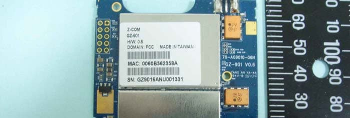 900MHz Wireless miniPCI Module - FCC ID M4Y-GZ901 - Z Com Inc
