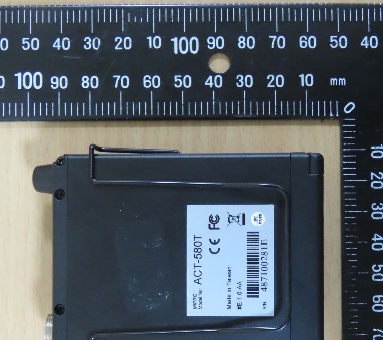 Transmitter - FCC ID M5X-ACT580T - Mipro Electronics Co Ltd