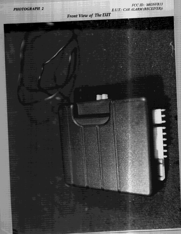 CRR - Superregenerative Receiver - FCC ID M65NVR13 - Super Nova Co Ltd