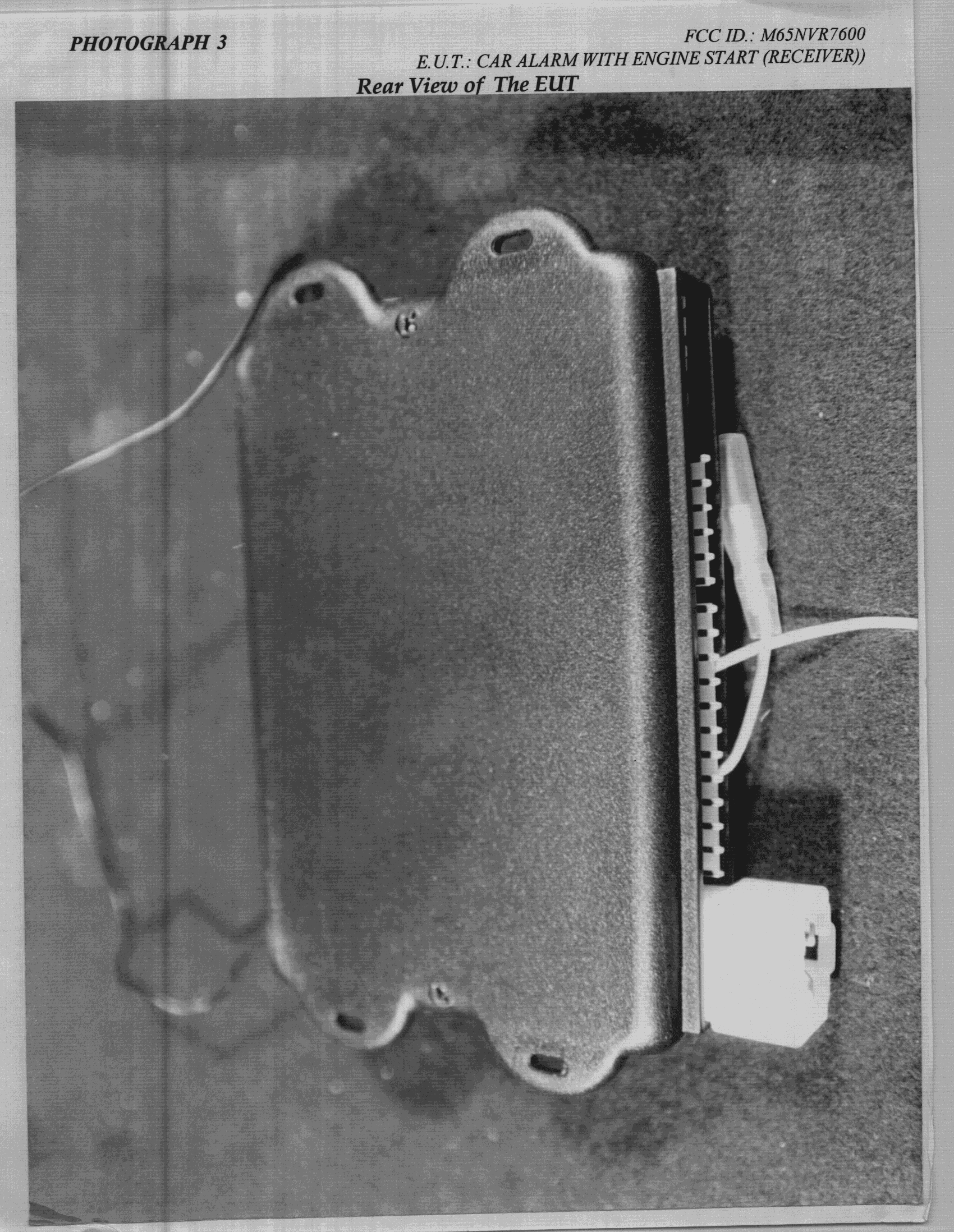 Automotive Security System - FCC ID M65NVR7600 - Super Nova Co Ltd (2)