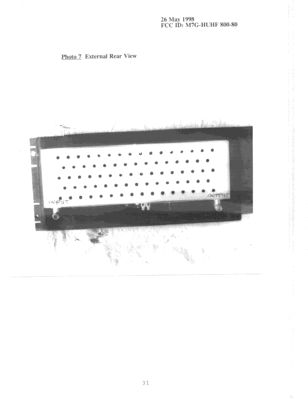 AMP - Amplifier - FCC ID M7G-HUHF800-80 - EMR Corporation (3)