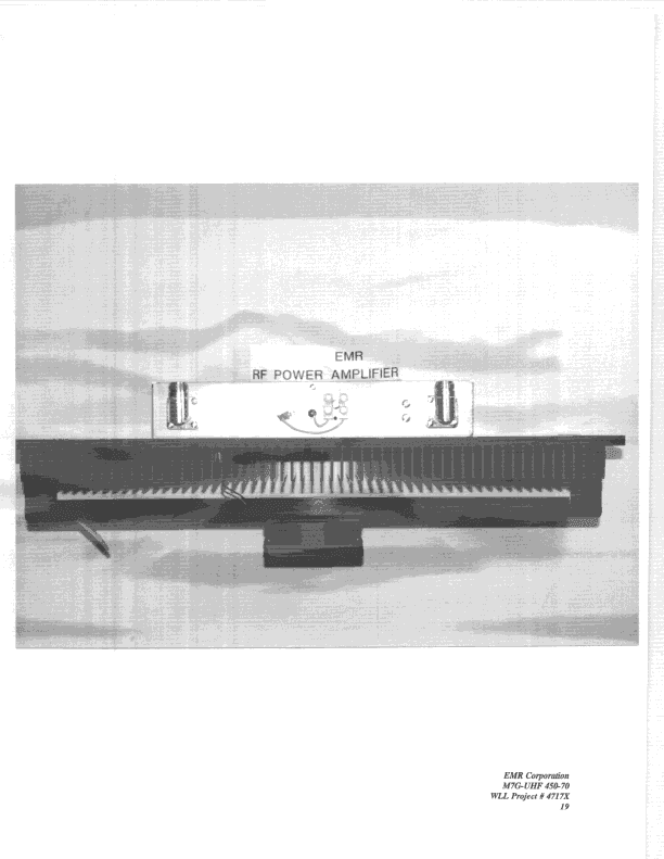 AMP - Amplifier - FCC ID M7G-UHF450-70 - EMR Corporation (4)