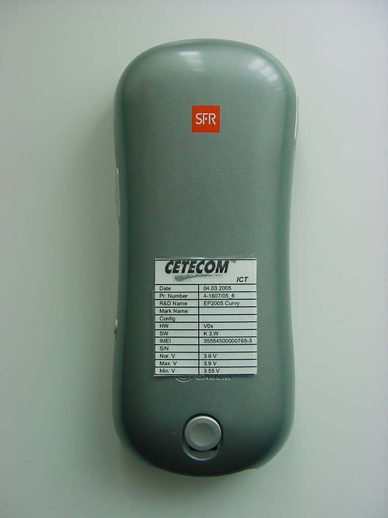 GSM 900/1800/1900 Mobile Phone - FCC ID M9H95EP05C - Sagem Wireless (2)