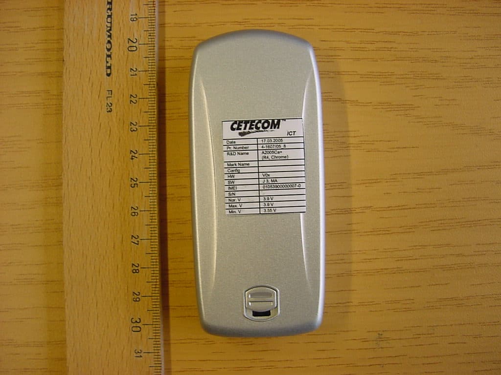 GSM 850/1900 Mobile Phone - FCC ID M9HA2005CW - Sagem Wireless