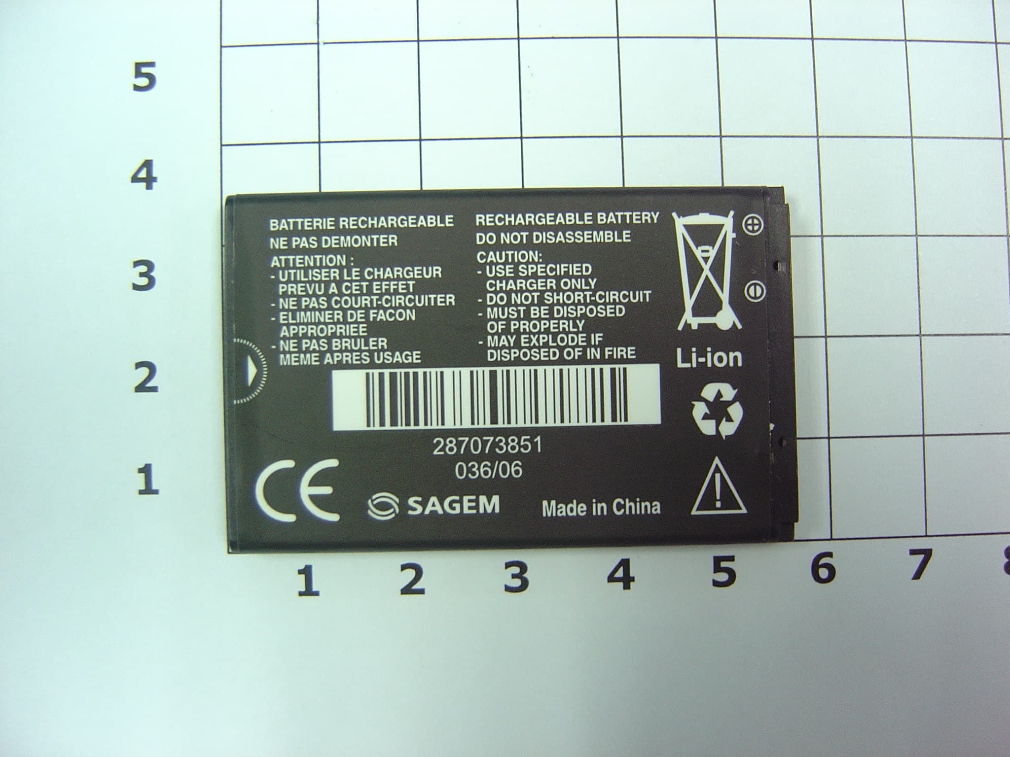 Mobile phone - FCC ID M9HE2006 - Sagem Wireless
