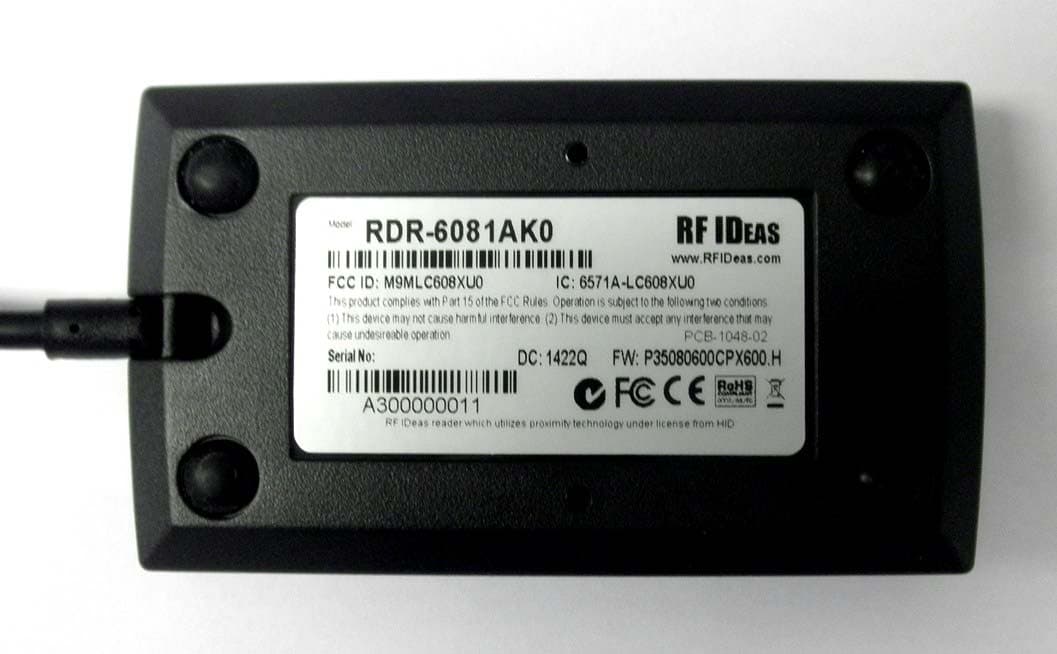 RFID Card Reader - FCC ID M9MLC608XU0 - RF Ideas Inc