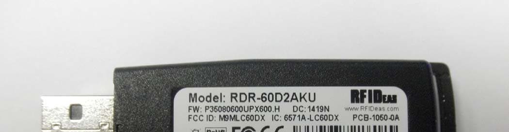 RFID Card Reader - FCC ID M9MLC60DX - RF Ideas Inc