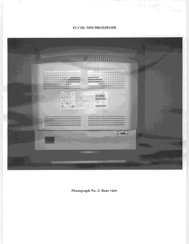 JBP - Part 15 Class B Computing Device Peripheral - FCC ID M9U9801DJ81MD - Hitachi Home Electronics (Europe) Ltd
