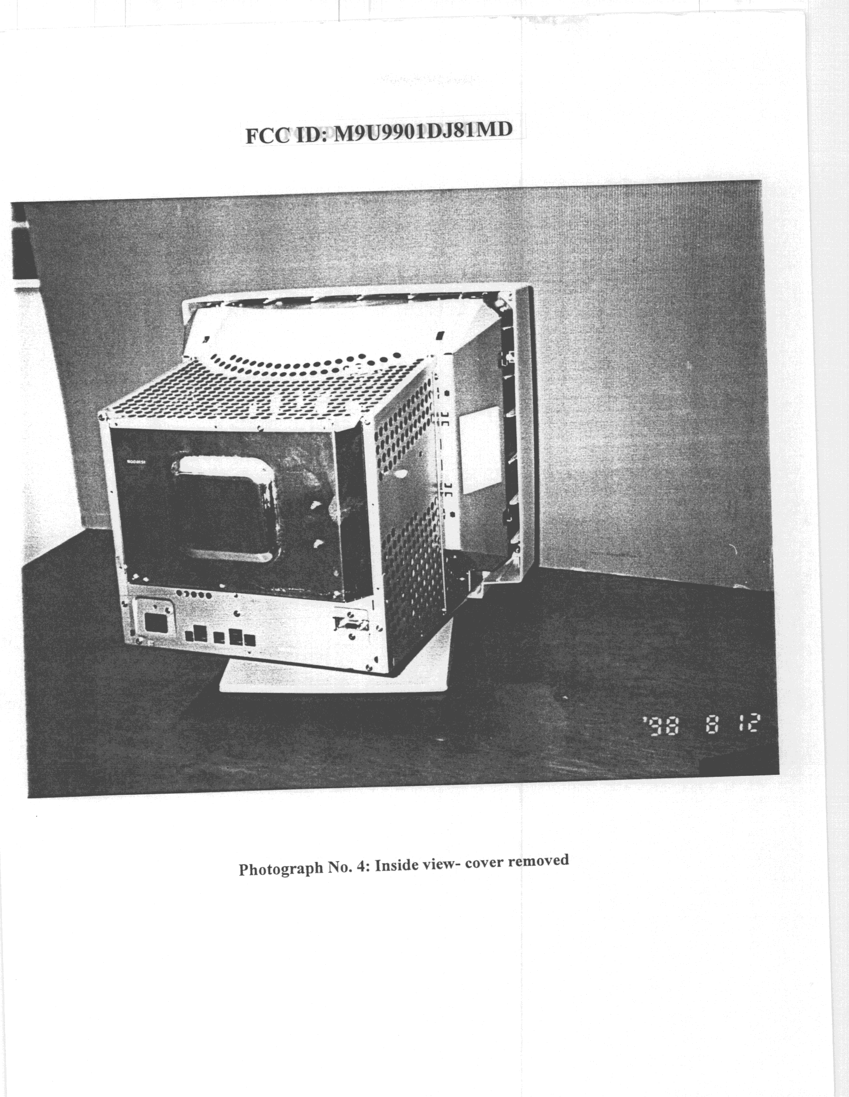 JBP - Part 15 Class B Computing Device Peripheral - FCC ID M9U9901DJ81MD - Hitachi Home Electronics (Europe) Ltd