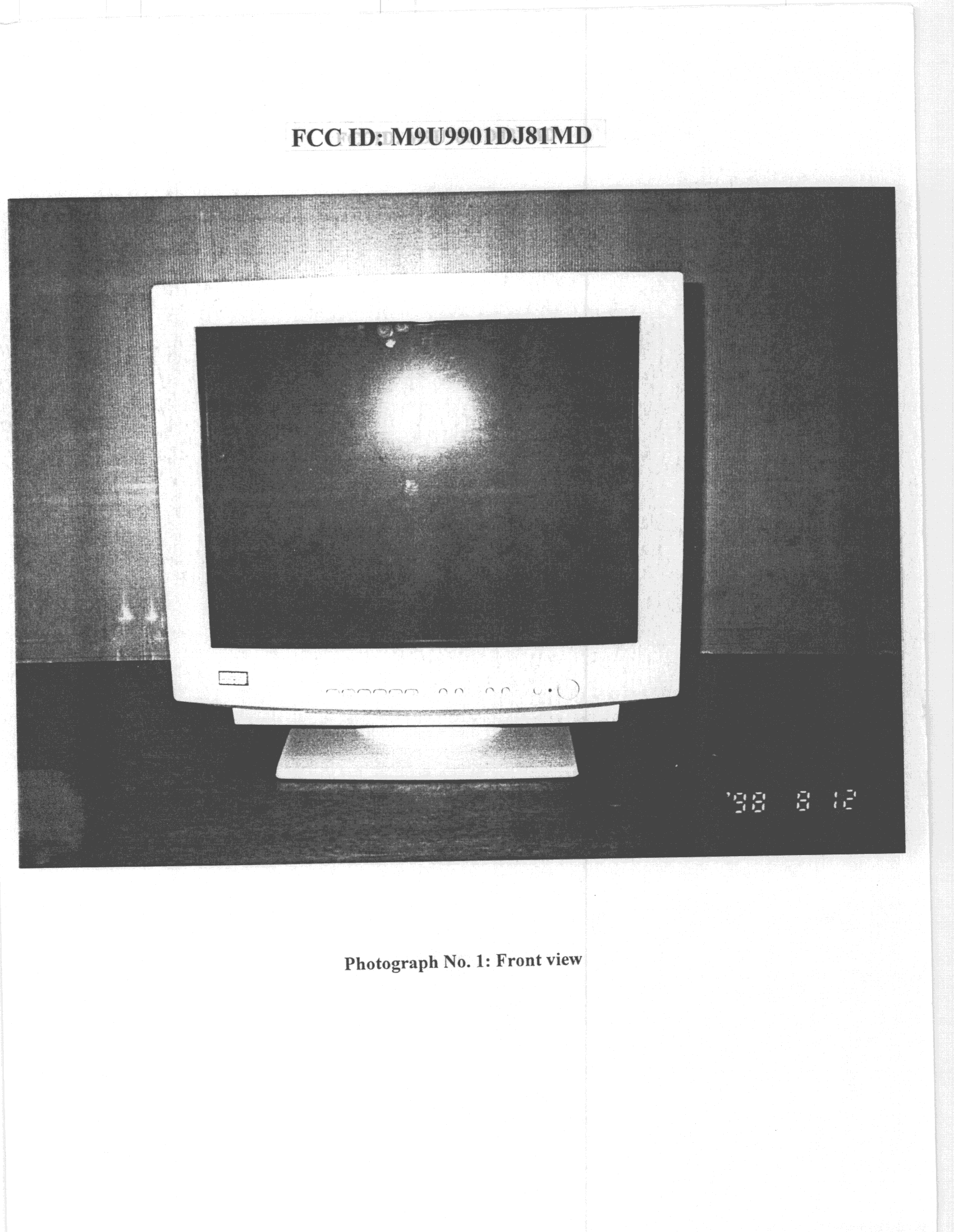 JBP - Part 15 Class B Computing Device Peripheral - FCC ID M9U9901DJ81MD - Hitachi Home Electronics (Europe) Ltd (2)