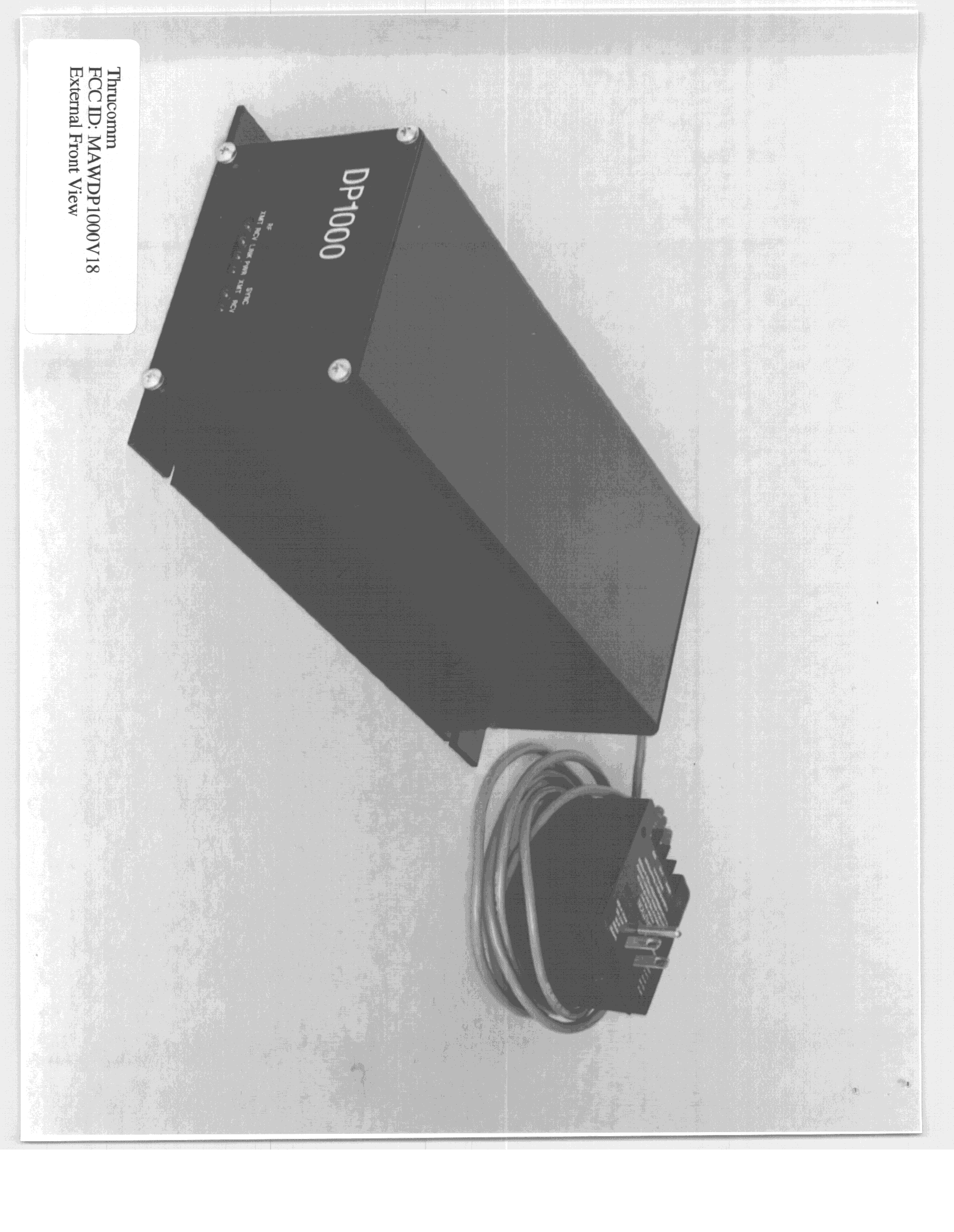 WLAN Transmitter - FCC ID MAWDP1000V18 - Thrucomm Inc (2)