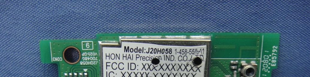 WiFi Module - FCC ID MCLJ20H058 - HON HAI Precision Ind. Co., Ltd.