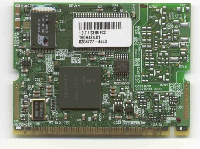 Mini PCI IIIB Wireless LAN Card - FCC ID MCLT60H42400 - HON HAI Precision Ind. Co., Ltd. (2)