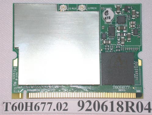 802.11b/g MiniPCI module - FCC ID MCLT60H67702 - HON HAI Precision Ind. Co., Ltd. (2)