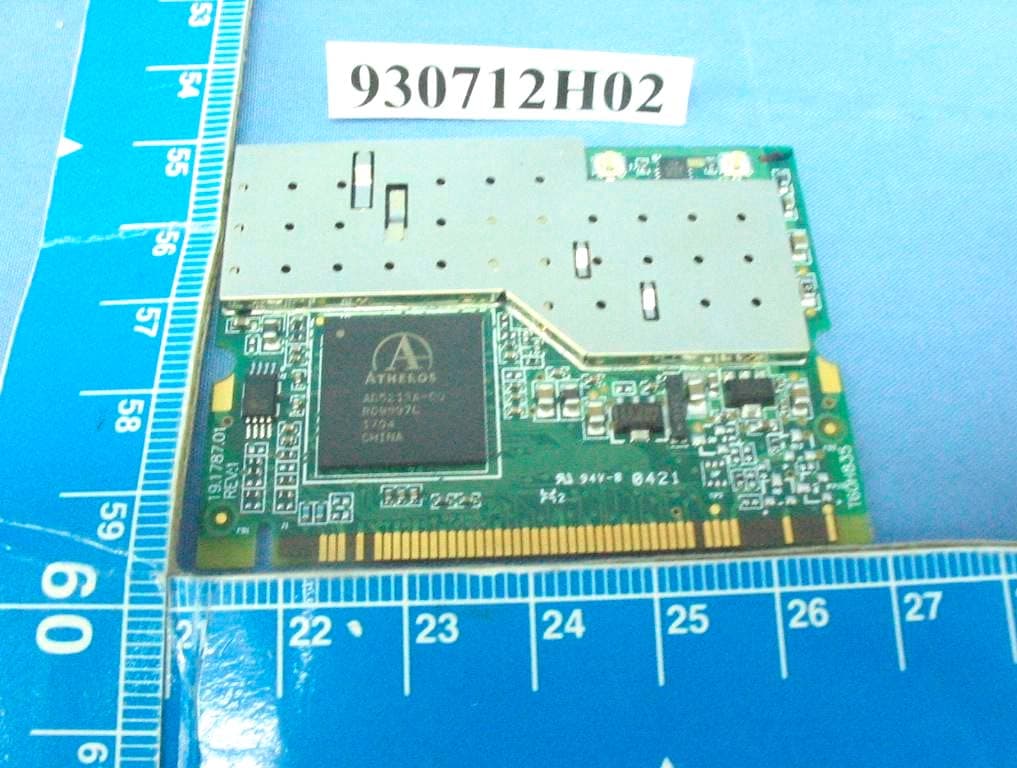 802.11a/b/g MiniPCI module - FCC ID MCLT60H835 - HON HAI Precision Ind. Co., Ltd.