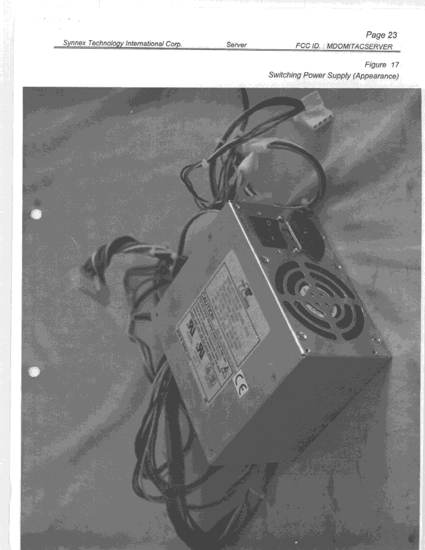 300 MHz Pentium II Computer - FCC ID MDOMITACSERVER - Synnex Technology International Corp (2)