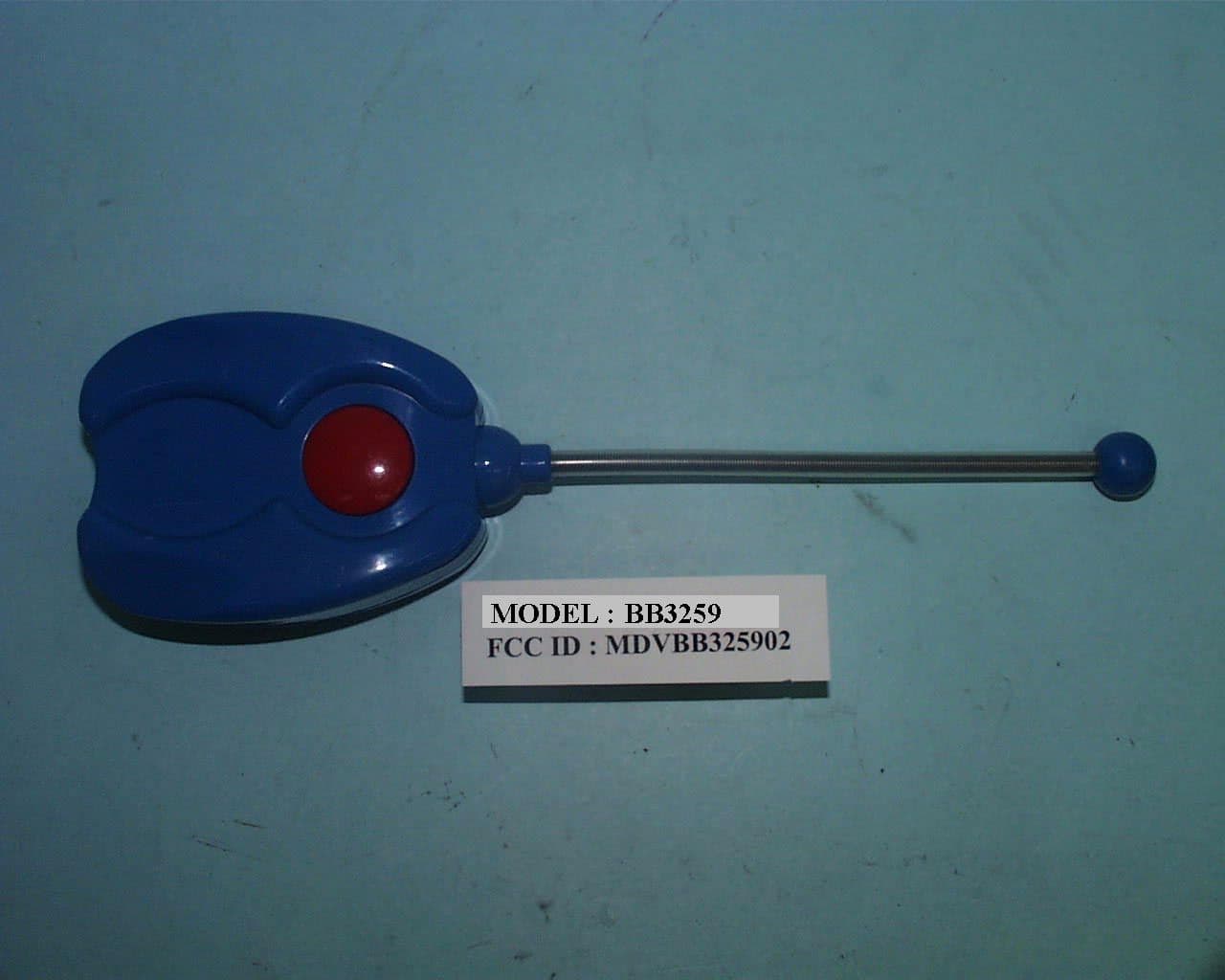 REMOTE CONTROL  FOR TOY CAR - FCC ID MDVBB325902 - Blue Box International Ltd