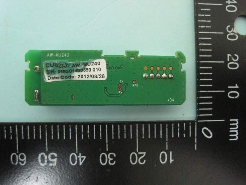 IEEE 802.11 b/g/n USB wireless module - FCC ID MDZAZW9271-240 - Amtran Technology Co Ltd (2)