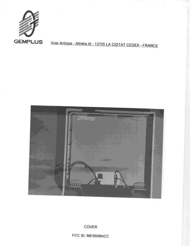 DXX - Part 15 Low Power Communication Device Transmitter - FCC ID MES608ACC - Thales DIS France SAS (3)