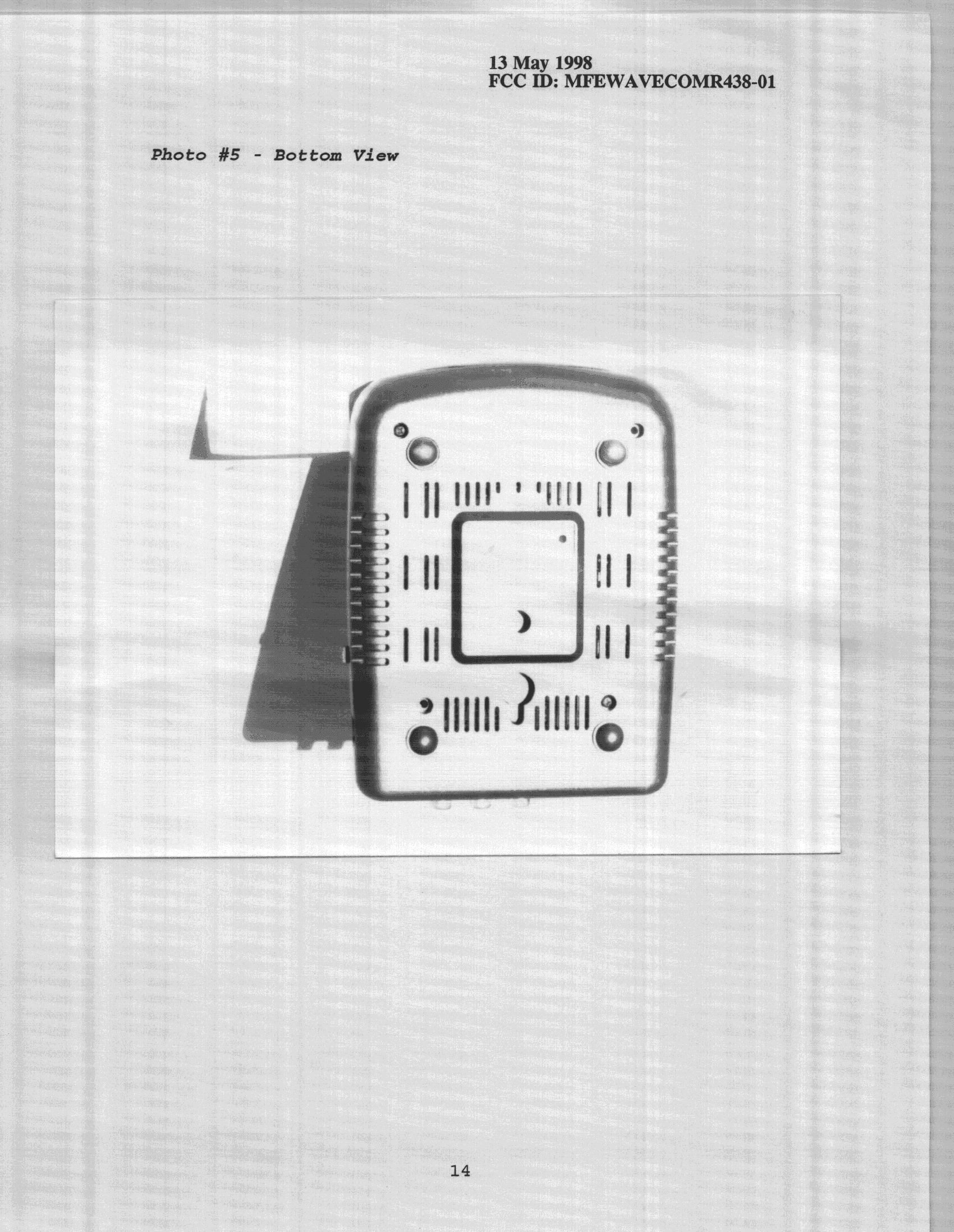 CRR - Superregenerative Receiver - FCC ID MFEWAVECOMR438-01 - RF Link Technology Inc