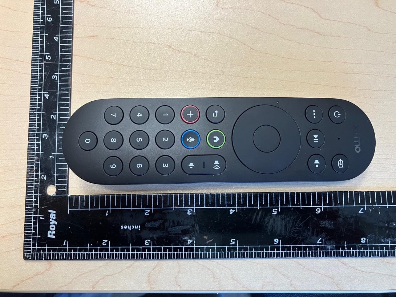 Hand held battery operated infrared and BLE remote control - FCC ID MG3-R326810 - Universal Electronics Inc (2)