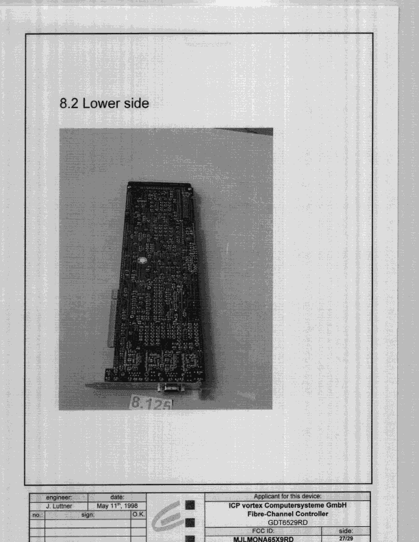 JBP - Part 15 Class B Computing Device Peripheral - FCC ID MJLMONA65X9RD - ICP Vortex Computersysteme GmbH (2)