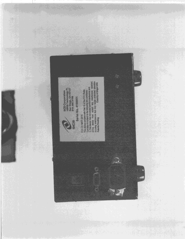 DSS - Part 15 Spread Spectrum Transmitter - FCC ID MKRS416 - Single Chip Systems Corporation (4)