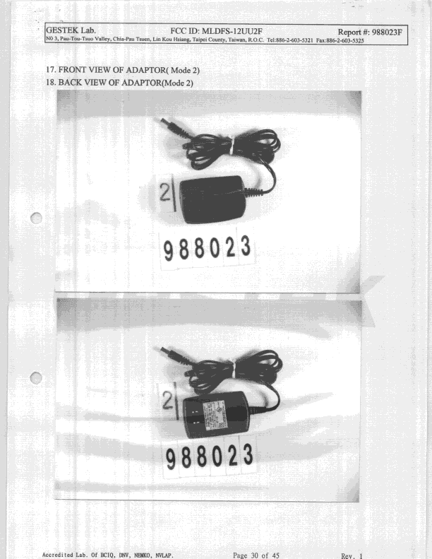 JBP - Part 15 Class B Computing Device Peripheral - FCC ID MLDFS-12UU2F - Spot Technology Inc