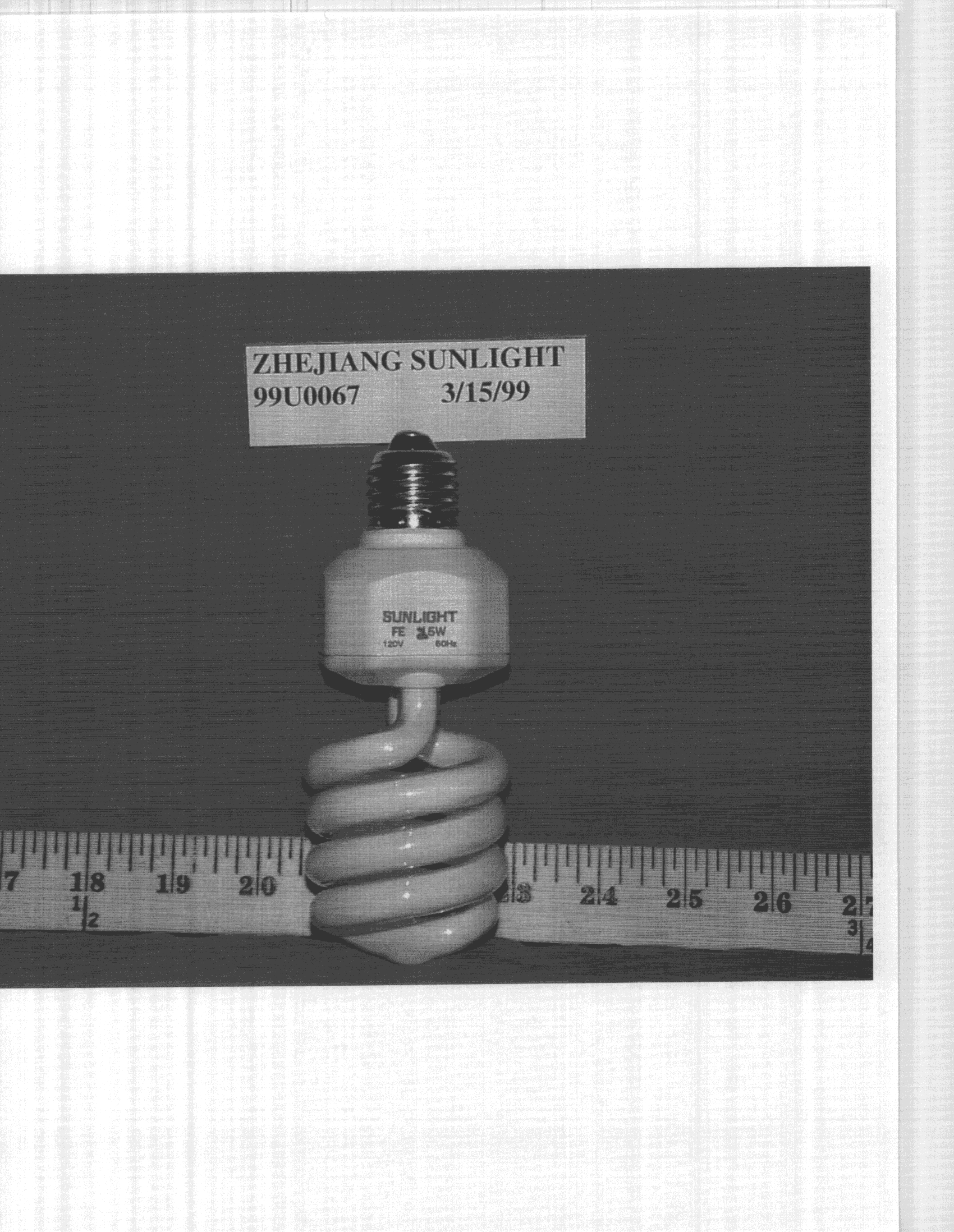 RF Lighting Ballast - FCC ID MM2FE9806 - Zhejiang Sunlight Group Corporation