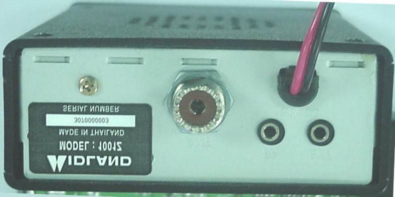 Mobile CB Radio - FCC ID MMA1001 - Midland Radio Corporation