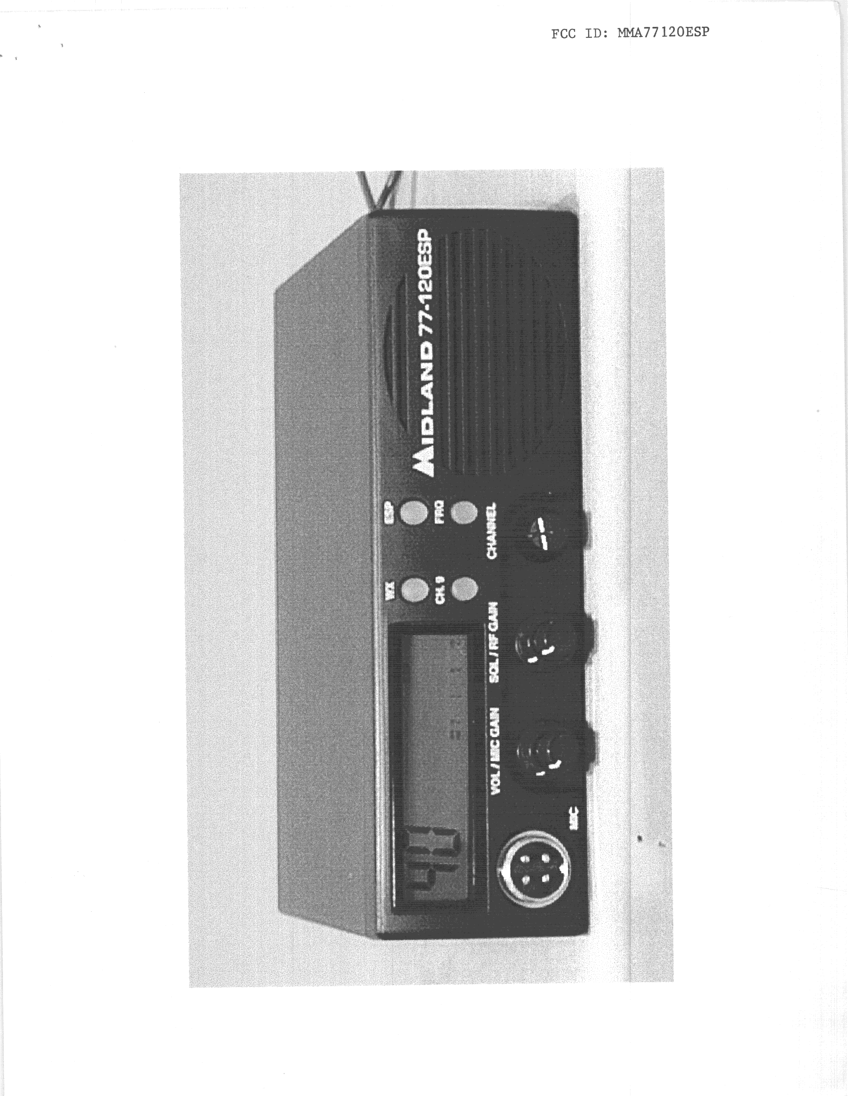 TNB - Licensed Non-Broadcast Station Transmitter - FCC ID MMA77120ESP - Midland Radio Corporation