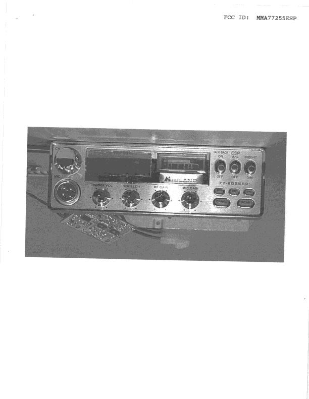 TNB - Licensed Non-Broadcast Station Transmitter - FCC ID MMA77255ESP - Midland Radio Corporation